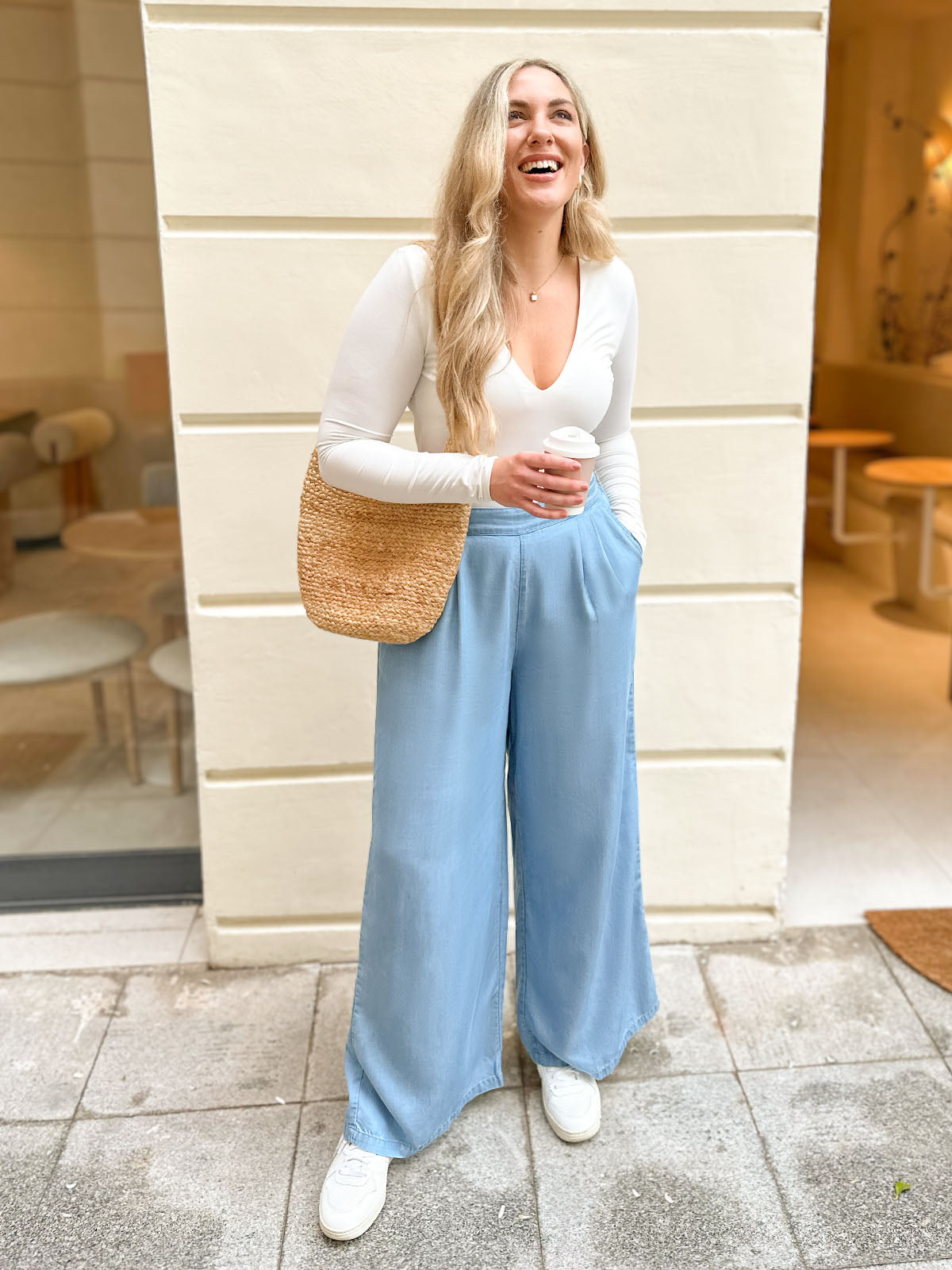 PANTALONE LARGO DENIM
