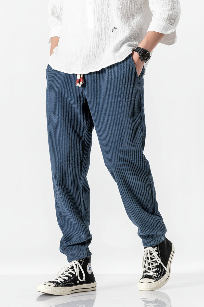 JITSU - PANTALONI IN VELLUTO A COSTE