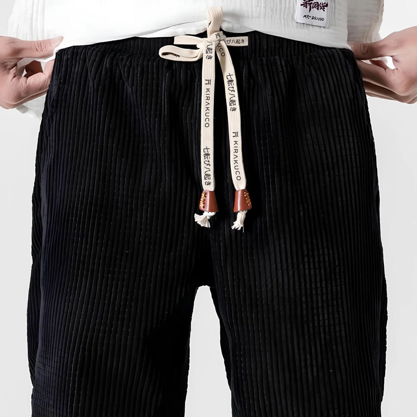 JITSU - PANTALONI IN VELLUTO A COSTE