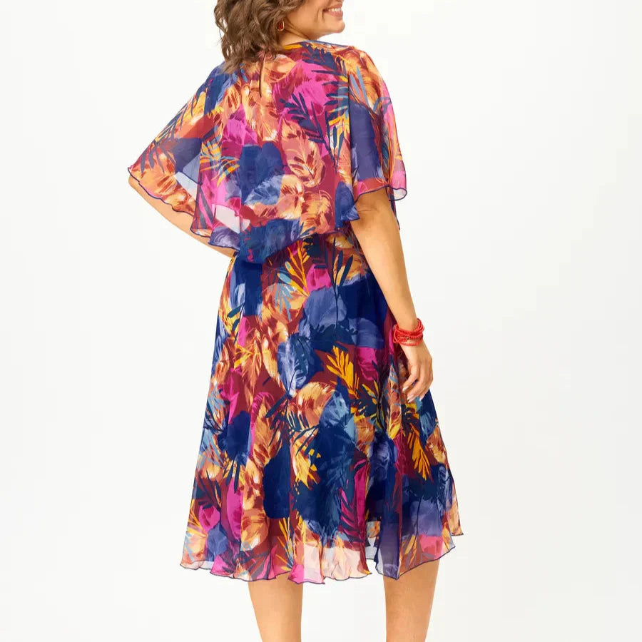 BARBARA | Vestito in Chiffon Taglie Forti