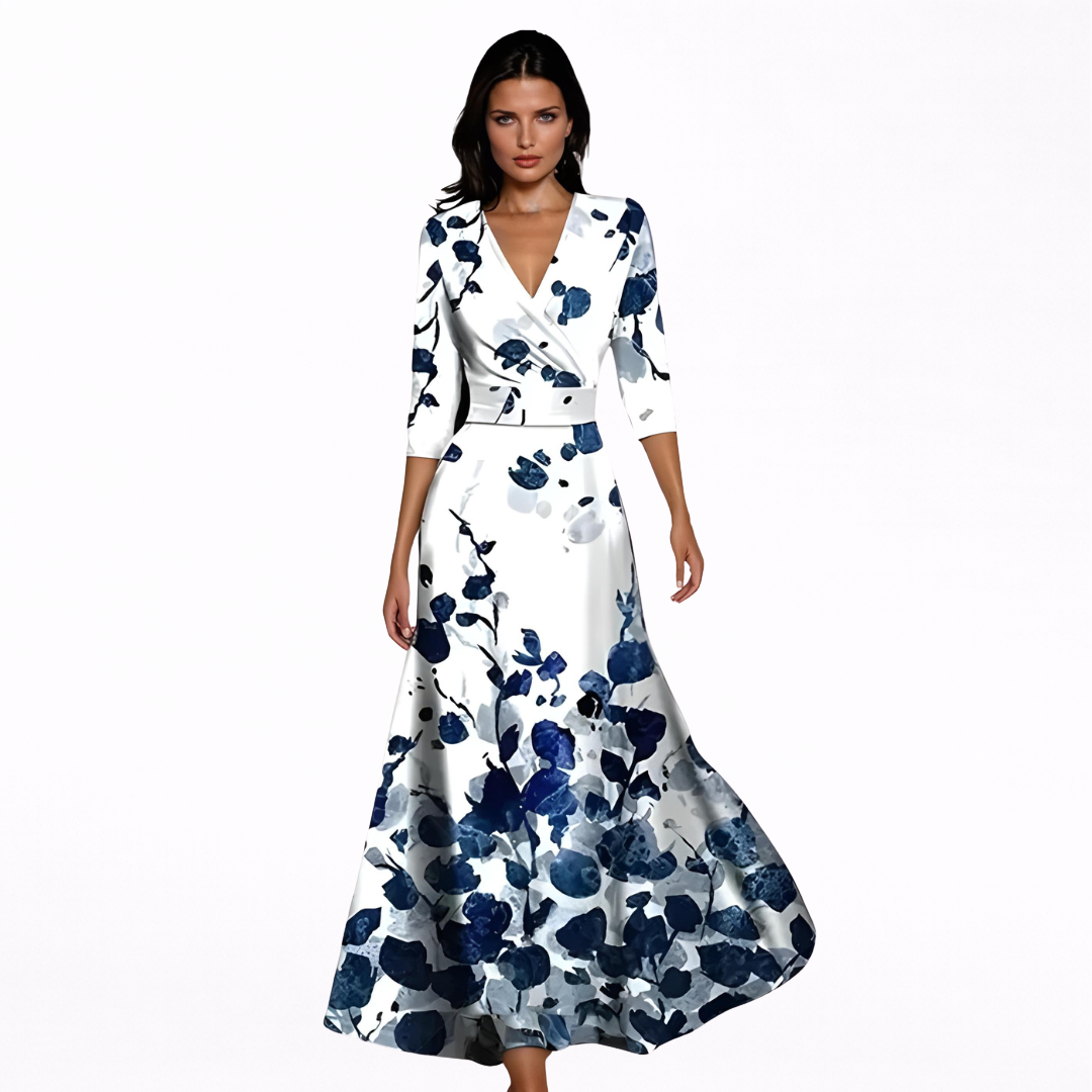 Emilia | Maxi Vestito Floreale Elegante
