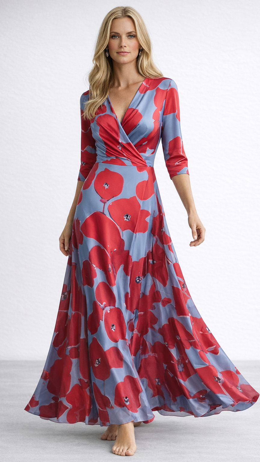 Emilia | Maxi Vestito Floreale Elegante