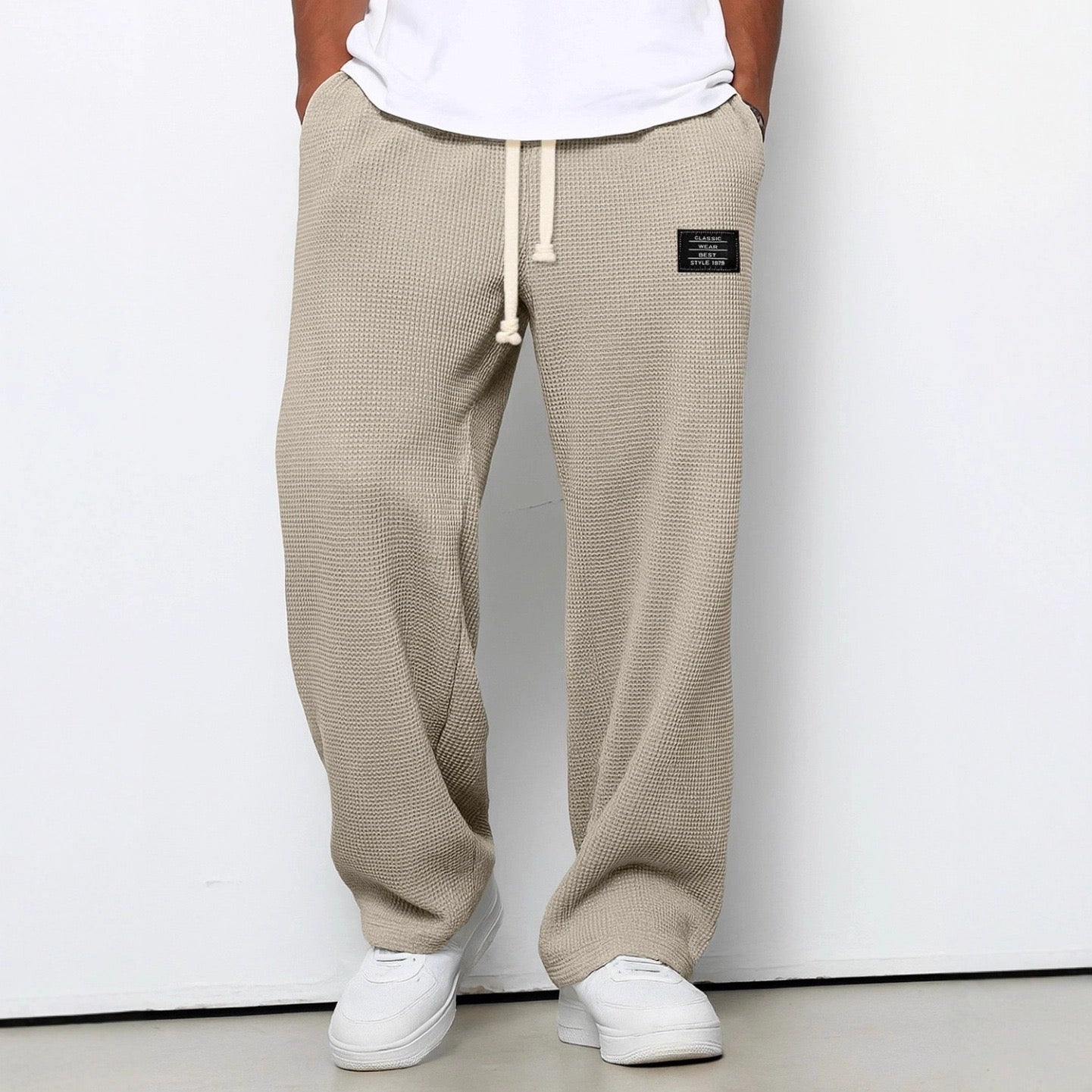 LORENZO - PANTALONI TEXTURE NIDO D'APE