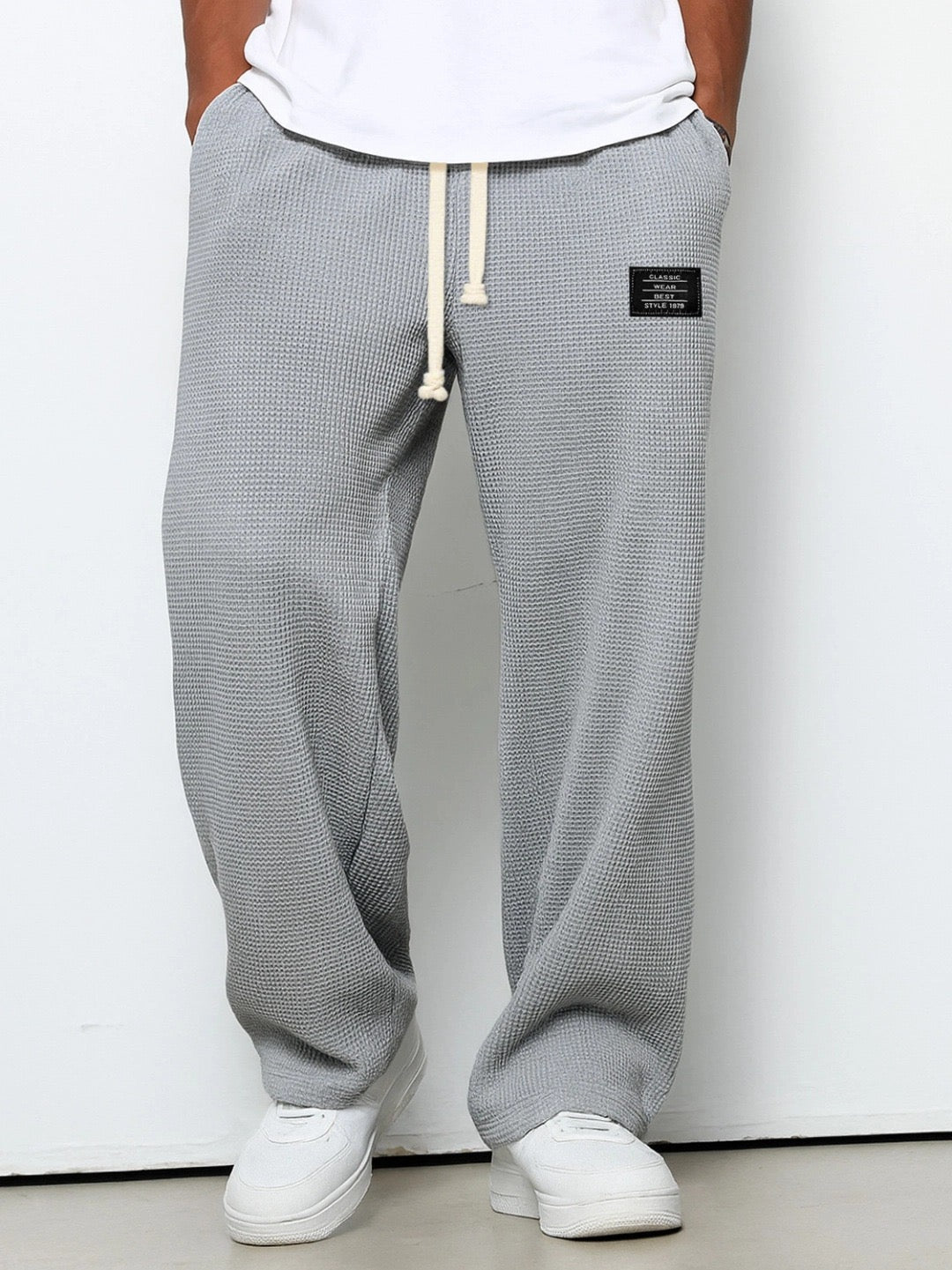 LORENZO - PANTALONI TEXTURE NIDO D'APE
