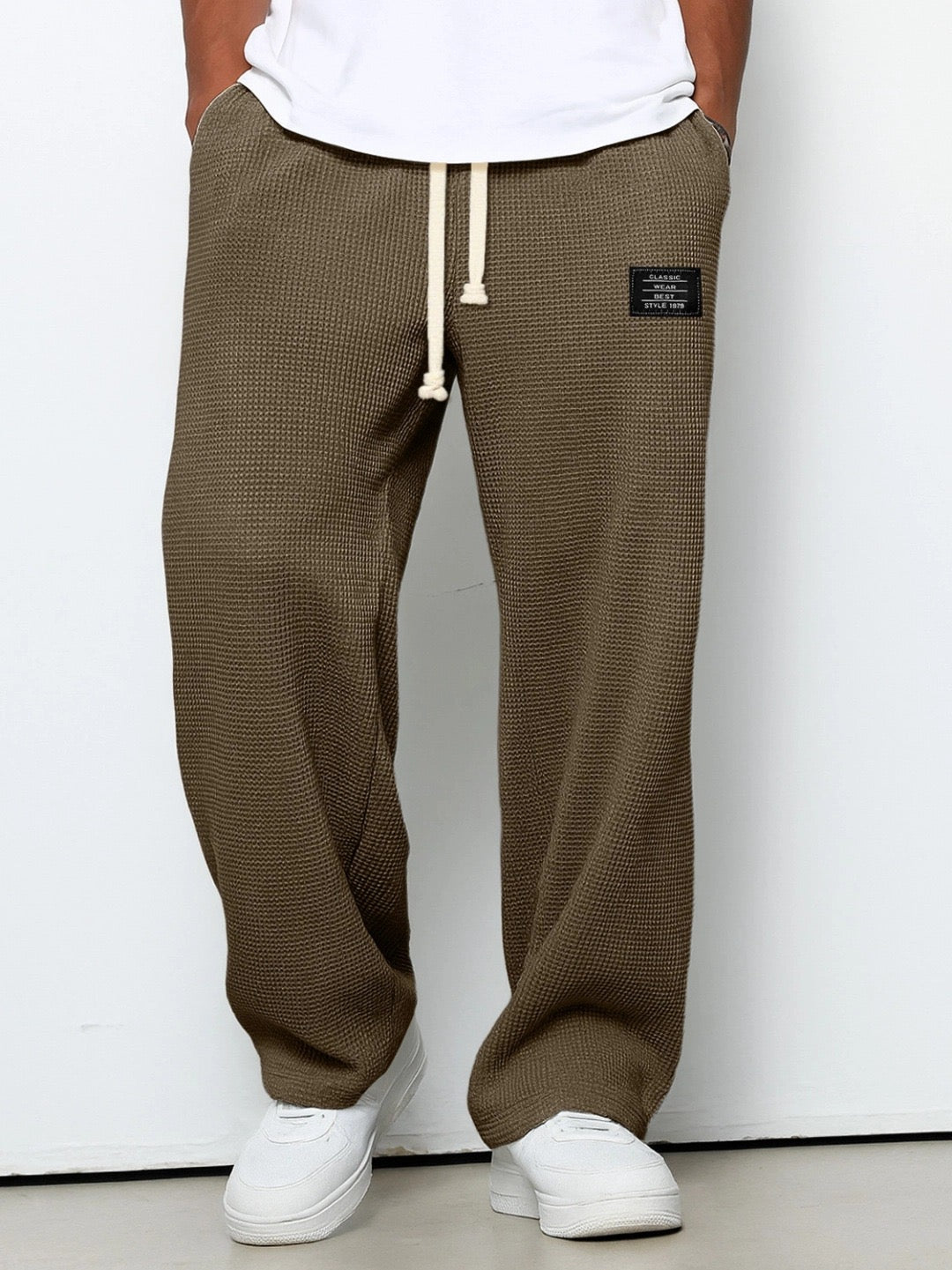 LORENZO - PANTALONI TEXTURE NIDO D'APE