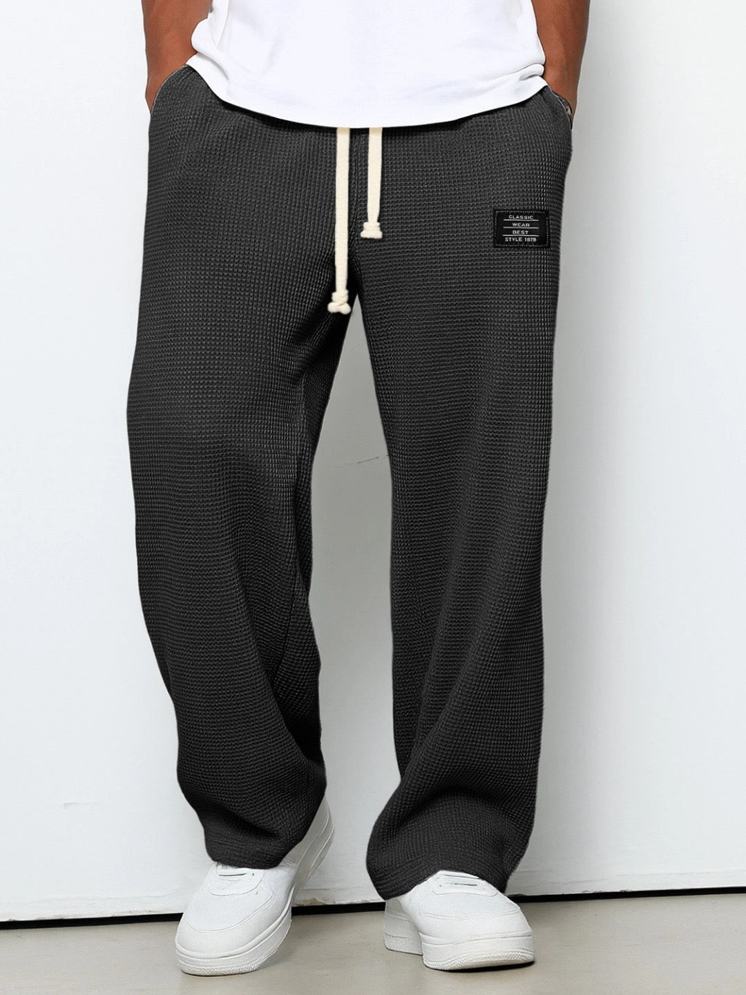 LORENZO - PANTALONI TEXTURE NIDO D'APE