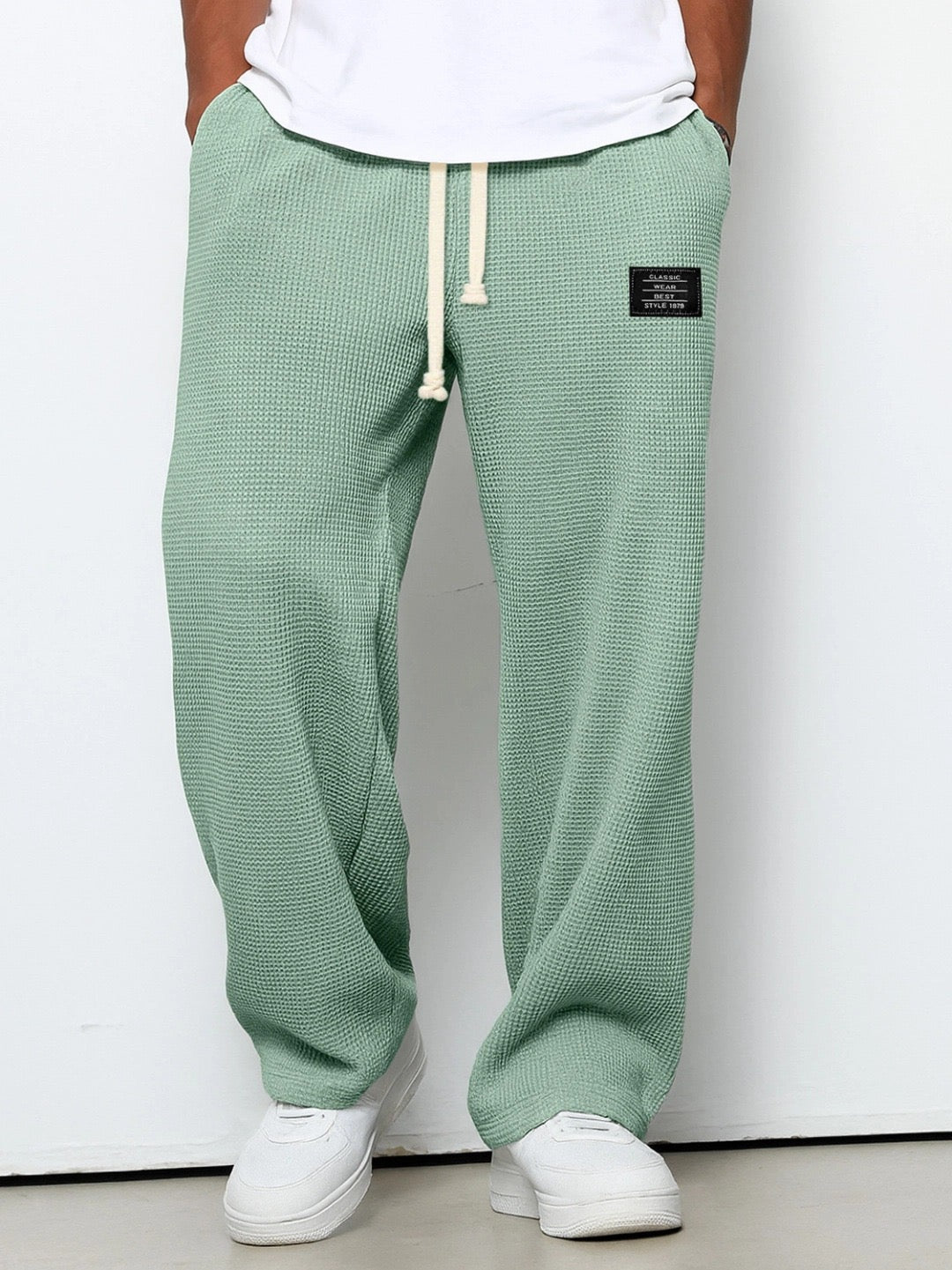 LORENZO - PANTALONI TEXTURE NIDO D'APE