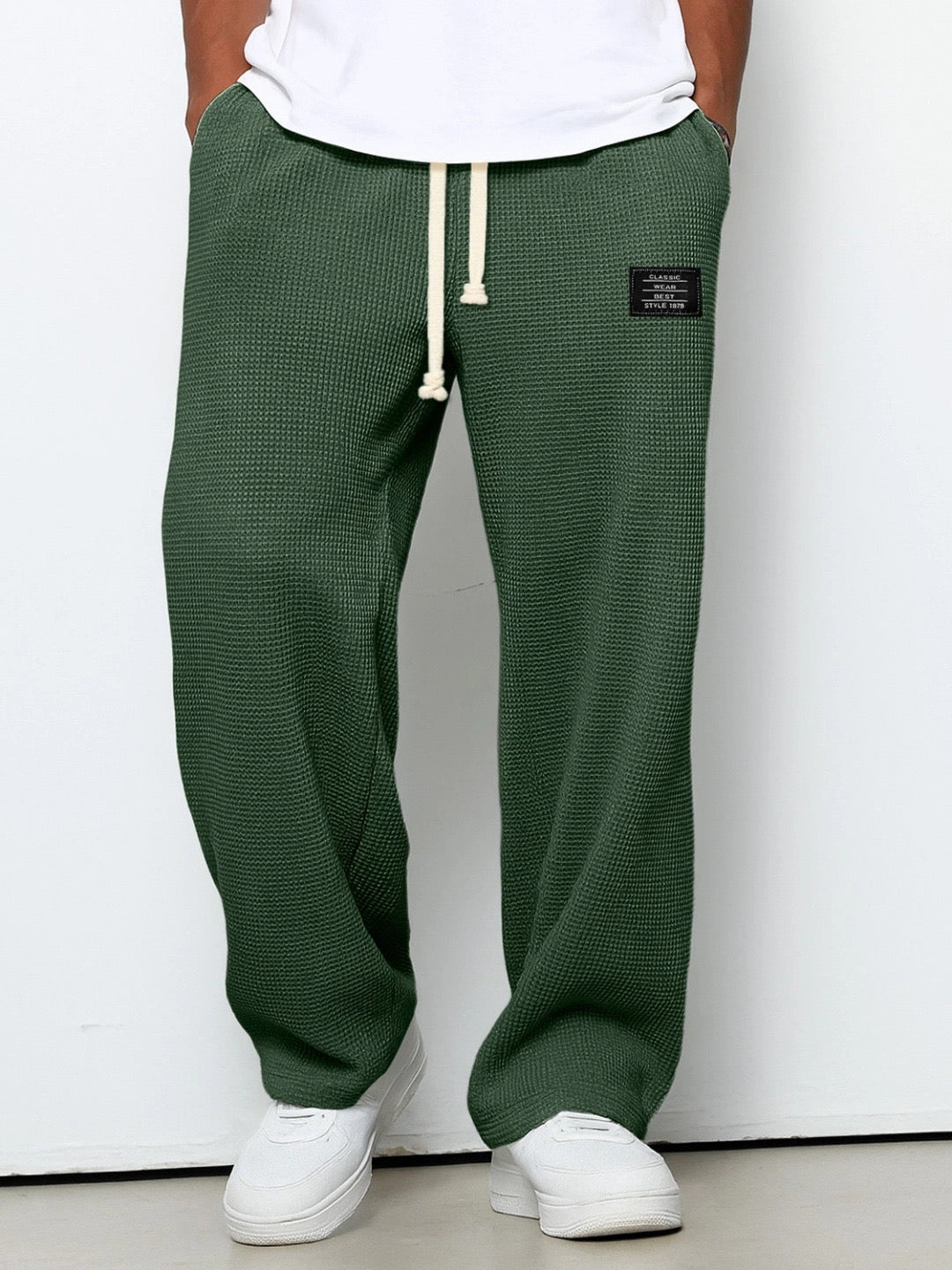 LORENZO - PANTALONI TEXTURE NIDO D'APE
