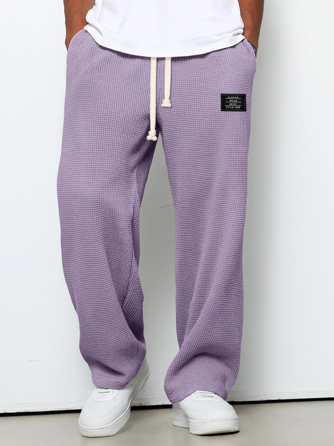 LORENZO - PANTALONI TEXTURE NIDO D'APE