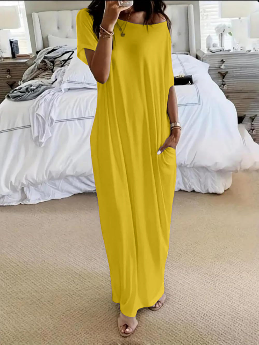 Alicia - Vestito Casual Asimmetrico Spalla Scoperta