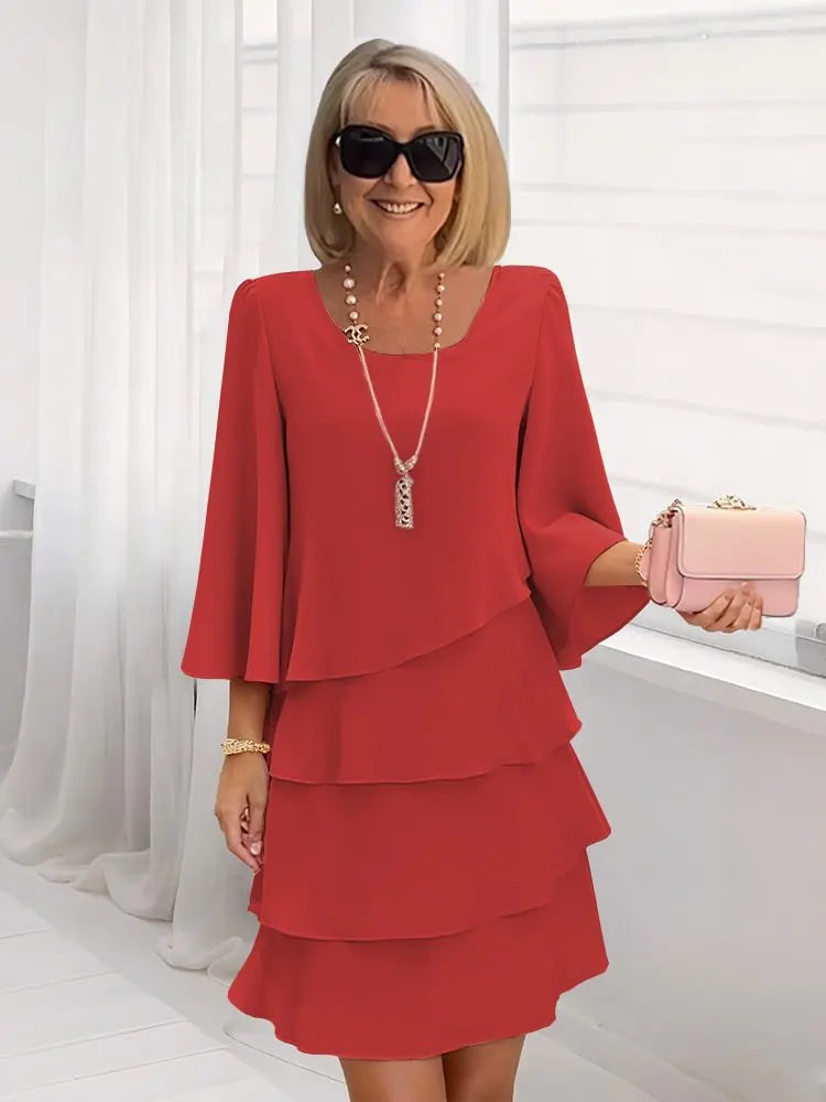 Claudia | Vestito Elegante con Volant