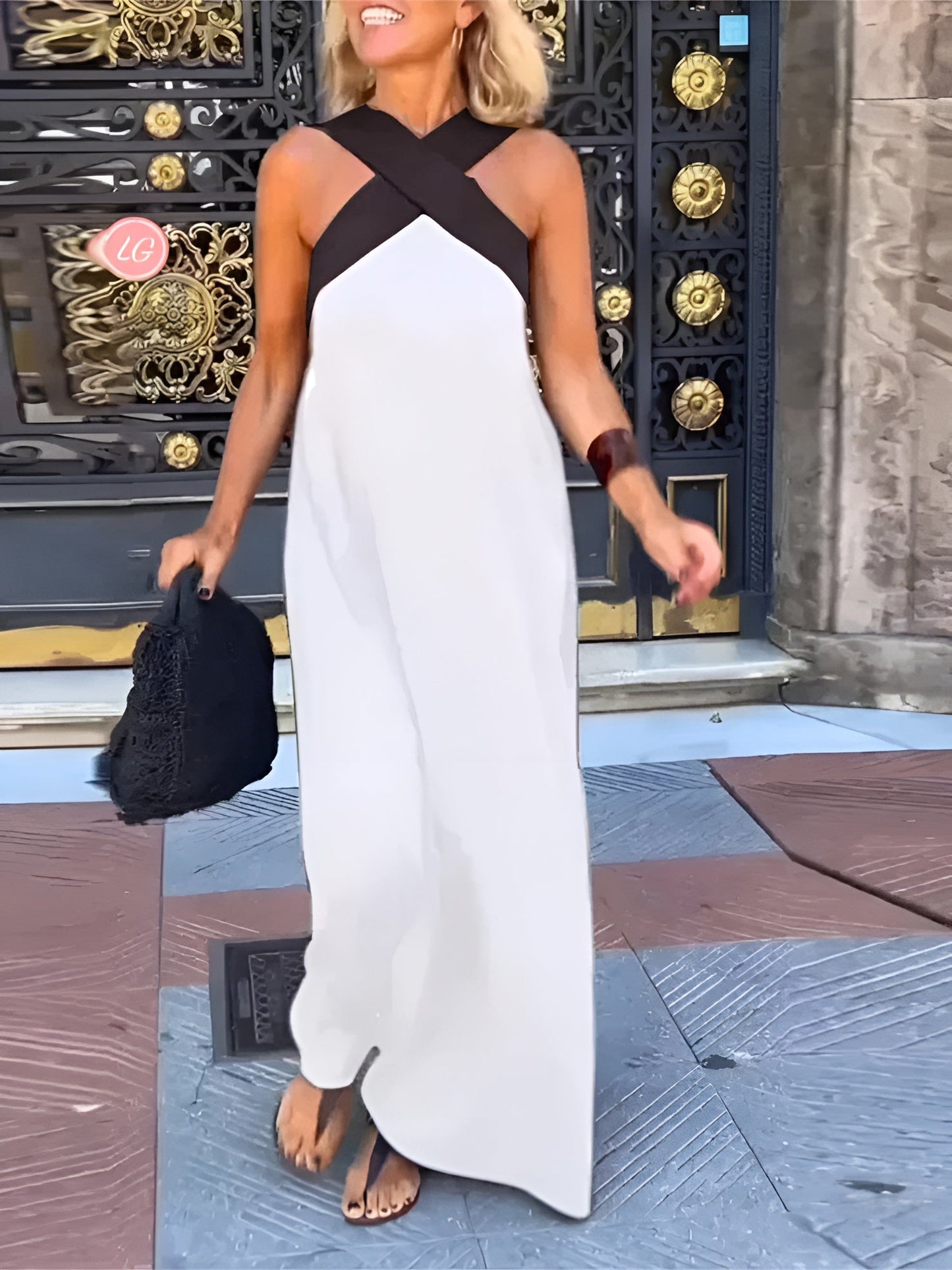 DELPHINE | VESTITO CON SCOLLO INCROCIATO