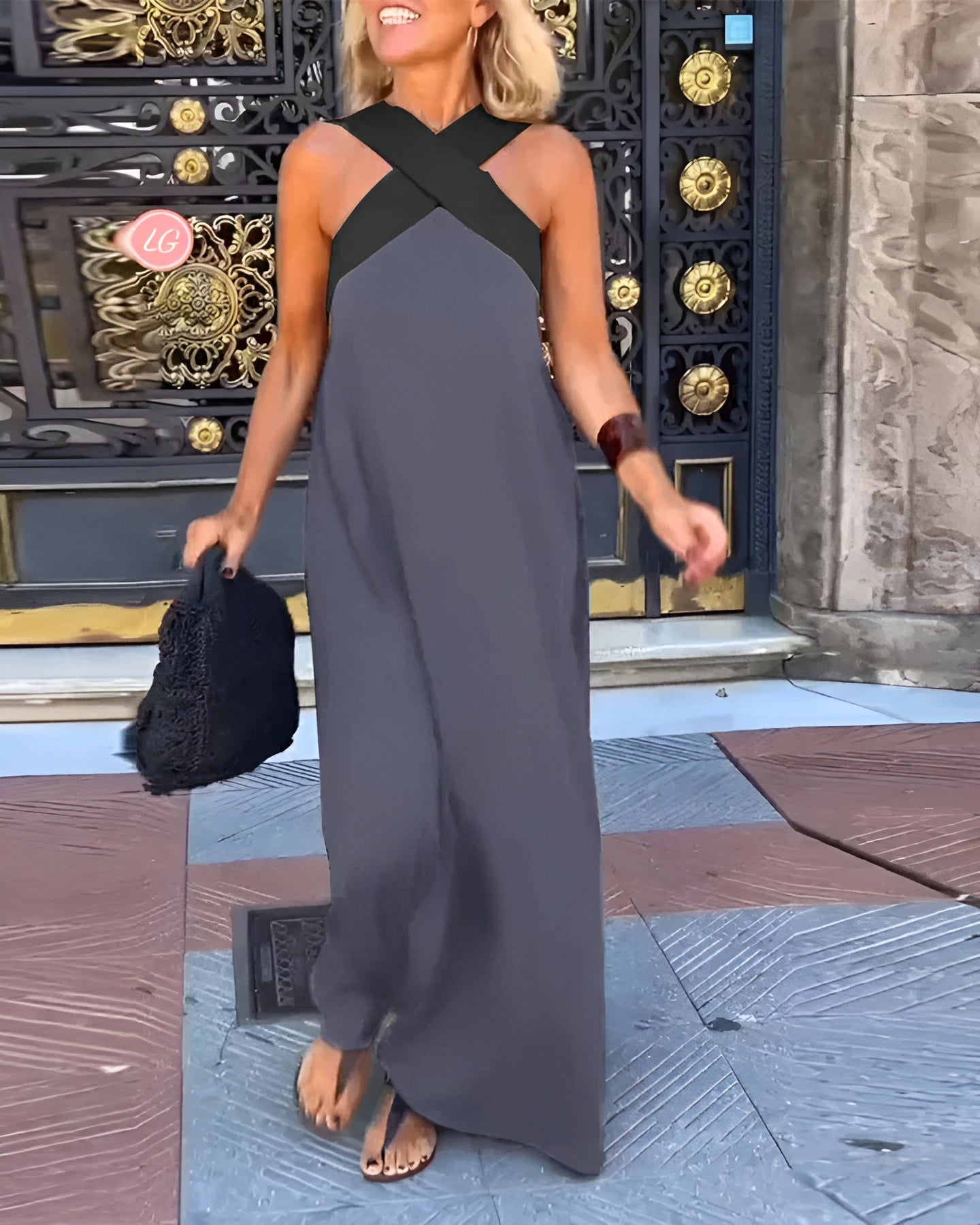 DELPHINE | VESTITO CON SCOLLO INCROCIATO