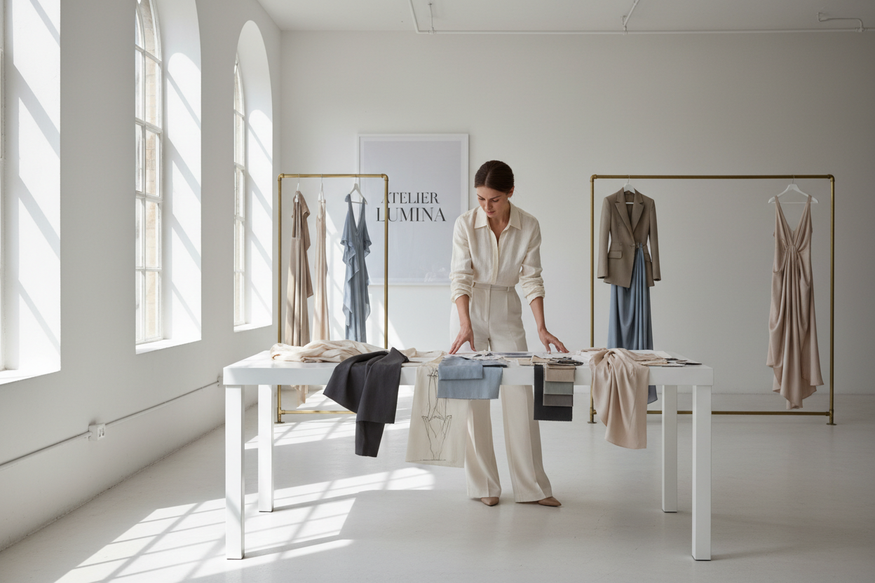 Sobre nosotros - mujer en estudio de moda