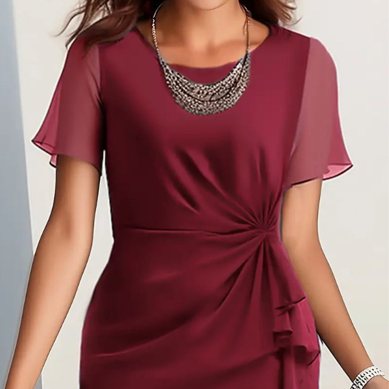 Vestito Elegante Tinta Unita