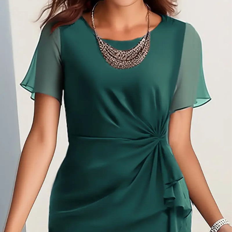 Vestito Elegante Tinta Unita